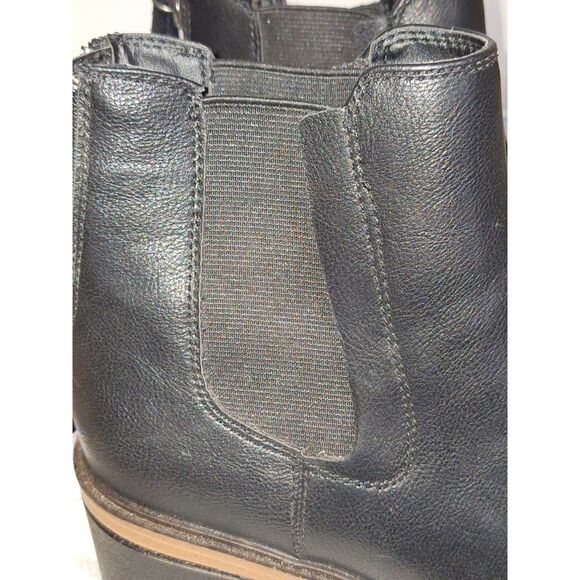 Mia Chunky Women's Jonna Ankle Boots Y2K Wedge Lug Sole Block Heeled Combat 6.5 - Picture 2 of 10